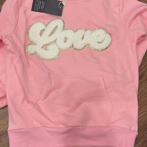 Pink Love Sweatshirt for Kids